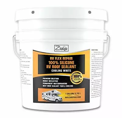 Rv Flex Repair 100% Silicone Rv Roof Sealant Epdm Rubber Coating To Waterproof  • $142.33