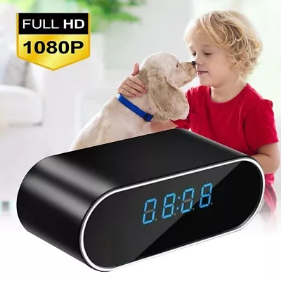 Wireless Camera Clock 1080P Night Vision Motion Baby Monitoring WIFI With Alarm • $30.99