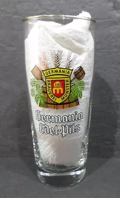 Vintage Germania Edel-Pils German Beer Glass 0.25 L Pilsner Bier Glass • $17.95