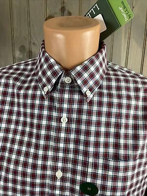 L.L. Bean L/S Button Shirt Slightly Fitted Wrinkle Free Cotton TRUE COOL SZ M • $24.99