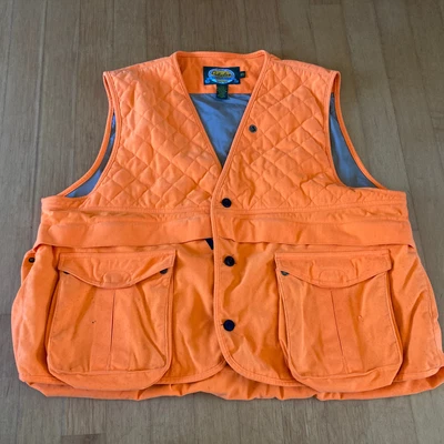 $25 • Buy Cabela's Men's Size 3XL Reg Hunting Vest Blaze Safety Orange Utility Game Pouch