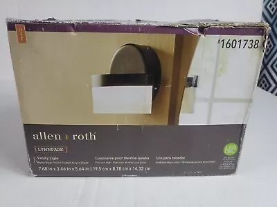 Allen + Roth   Lynnpark  Brushed Nickel LED Modern Vanity Light | Frosted Shade • $65