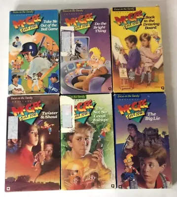 Lot Of 6 McGee And Me! VHS Video Tapes VTG 80s 90s TCV Christian Kids Family • $14.99