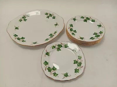 Vintage Colclough Ivy Leaf Design Side Plates And Platter Good Condition For Age • £9.99