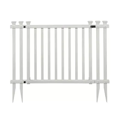 Zippity Outdoor Products Vinyl Fence Gate White UV Protected 4.3 Ft. W X 3 Ft. H • $106.62