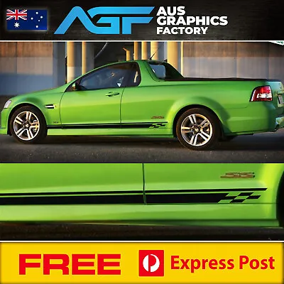 Holden VE Commodore UTE Side Stripes Track Decal Kit SUIT SS SV6 HSV GTS • $65