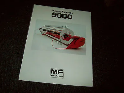 Massey Ferguson 9000 Combine Grain Header Brochure Literature Advertising • $9.99