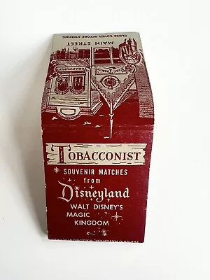 Disneyland Main Street Tobacconist Matches Full RARE Red Cover Magic Kingdom VTG • $50