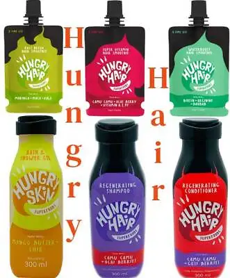 Hungry Hair Superfoods Products Shampoo Conditioner Hair Smoothie Shower Gel • £9.99