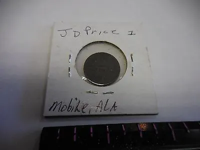 Rare J. D. Price One Cent Token Mobileala. • $175