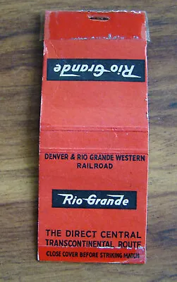 Vintage Denver & Rio Grande Western Railroad Matchbook Old Match Cover • $5.95