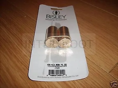 Bisley Brass 12 Gauge SNAP CAPS 12g Shotgun PAIR • £17