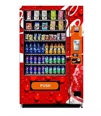 Touch Screen Coke Vending Machine Soda Snack Candy Dispenser Cashless SEE VIDEO • $8500