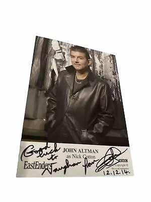 JOHN ALTMAN *Nick Cotton* EASTENDERS HAND SIGNED AUTOGRAPH FAN CAST PHOTO CARD • £20