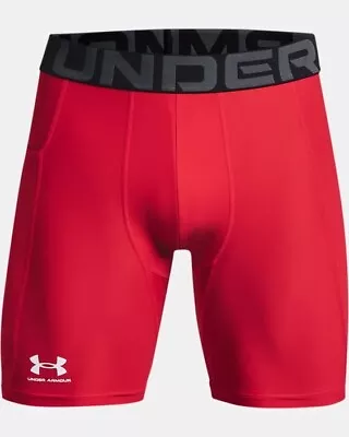 Under Armour 1361596-600 Men's UA HeatGear® Armour 6  Compression Shorts Mens XL • $30