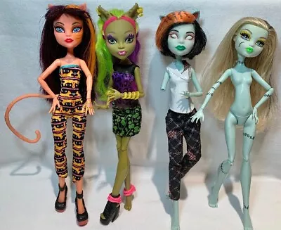 4 Freaky Fusions Monster High Dolls Cleolei Clawvenus Scarah Screams Frankie • $29