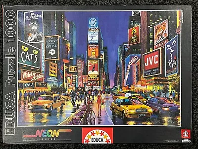 Educa 13047 Times Square New York 1000pc Neon Puzzle • £0.99