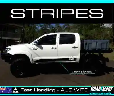 AM Side Door STRIPES Decals Stickers Fit 2006-2014 TOYOTA Hilux 4x4 4wd • $60