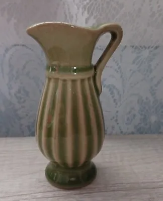 Vintage Miniature Pottery Pitcher Green • $7.75