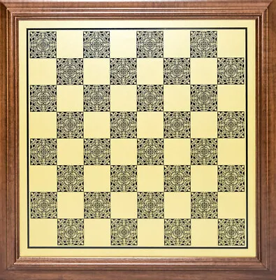 Antique Finish Classic Pedestal Chess Checkers Board 1 15/16  Square 21  • $275.50