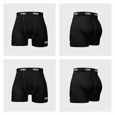 4 Pack Of Men’s Boxer Shorts Breathable Lycra Compression Trunk Pant Inner Wear • £24.99