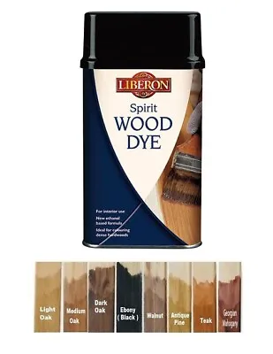 Liberon Spirit Traditional Hardwood Furniture Wood Dye - All Colours And Sizes • £11.81