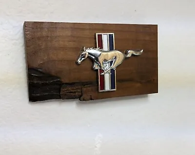 Ford Mustang Fender Emblem For Wall Display Mounted On Hardwood  AE078 • $36