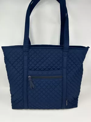 VERA BRADLEY NWOT Vera Quilted Tote In Classic Navy • $72.99