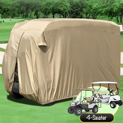 New Golf Cart Beige Storage Cover Fits Most 4 Seater Ez Go Club Cart Yamaha Cart • $43.99