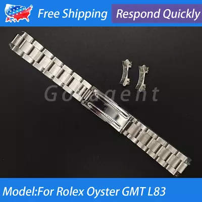 $19.24 • Buy 19mm Oyster Watch Band Solid Stainless Steel Bracelet For 34mm 78350 Rolex Date 