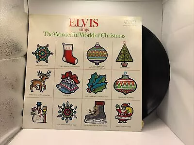 Elvis Presley Elvis Sings The Wonderful World Of Christmas Record Vinyl LP • $9.99