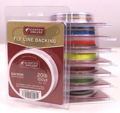 Scientific Anglers Dacron Fly Line Backing 100 Yards 20 Pound ALL COLORS  • $9.95