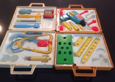 FISHER PRICE 936 Medical Kit Set & 924 Tool Kit • $99.99