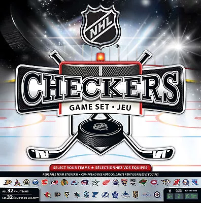 Officially Licensed NHL League-NHL Checkers Board Game Ages 6+ • $24.99