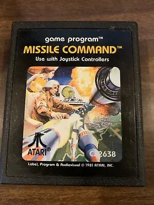 VTG 1981 ATARI  MISSLE COMMAND  Cartridge Sears Video Arcade TELE-GAMES CX2638 • $7