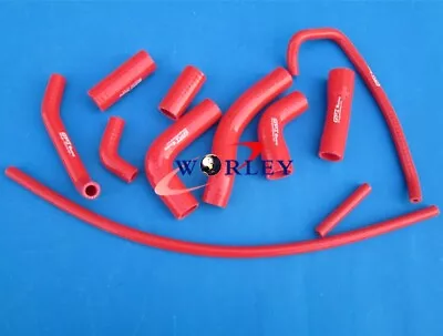 FOR YAMAHA YZF R6 Silicone Radiator Hose Kits 2006 2007 COOLANT PIPE 06 07 RED • $52.45