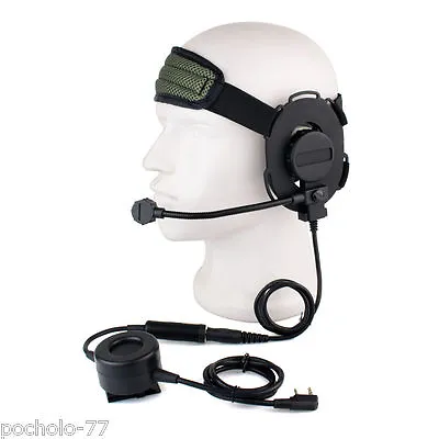 Helmet Z Tactical Bowman Elite II For KENWOOD Wouxun Puxing Linton Baofeng Micro • £54.06