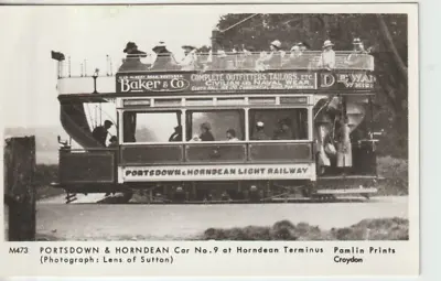£1.25 • Buy Portsmouth - Portsdown & Horndean Tram (reproduction) B&w  Postcard