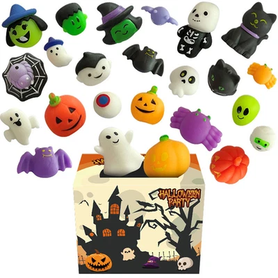 $25.49 • Buy 24pcs Halloween Mochi Squishy In Blind Box Stress Relief Toys Party Favors Gifts