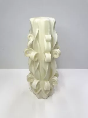 Wedding Designs By Wax Works 10” Carved Unity Candle White • £2.90