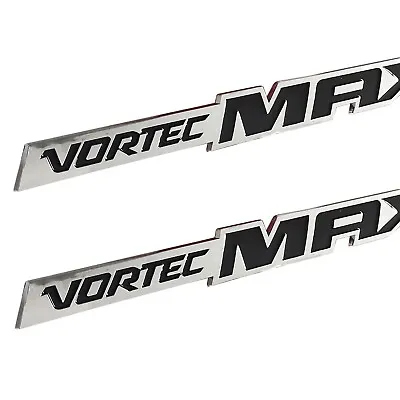 2PCS Black Chrome Vortec Max Fender Emblem Side Rear Badge For Silverado Sierra • $13.59