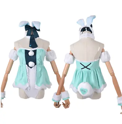 Hatsune Miku Bunny 8 Piece Set Cosplay Halloween Costume Outfit Wig S-3XL • $49.99