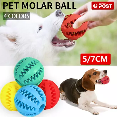 $10.95 • Buy Pet Dog Puppy Molar Bite Toy Tug Rope Ball Chew Toys Tooth Cleaning Toy Set NEW