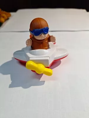 VTG Fisher Price Little People Girl In Plane Toy 1996 McDonald's Toy Dv3 • $10.99