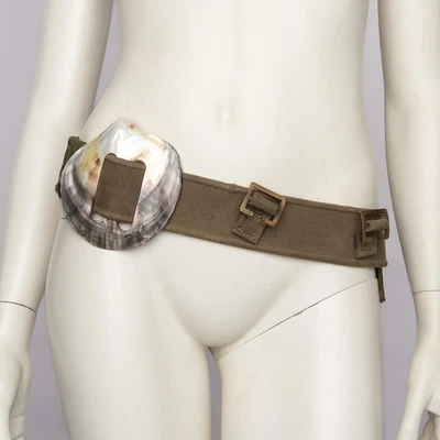 Roberto Cavalli Canvas Chunky Shell Belt • £79