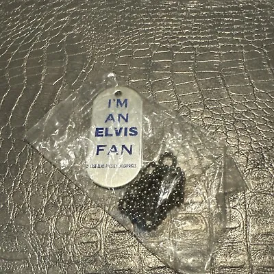 Rare ‼️Elvis Presley  Dog Tag Necklace 1956 Original Package- Great 🎁 • $43.88