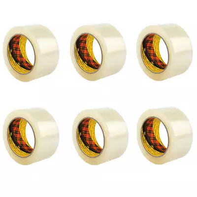 6x 3M Scotch Clear Packaging 370 Tape 48mmx75m Strong Packing Moving Adhesive • $49.99