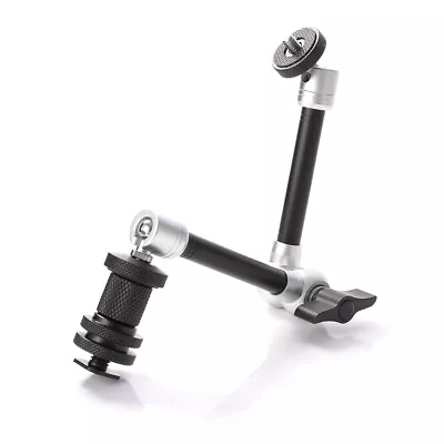 11  Adjustable Magic Articulated Arm For Mounting Monitor LED Light Video DSLR • £15.35