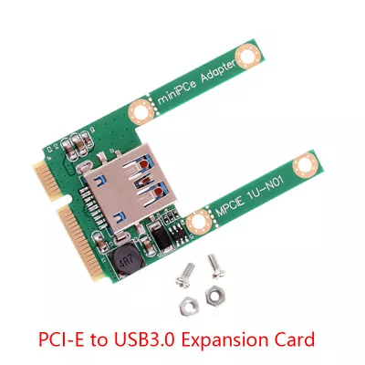 Mini PCI-E To USB3.0 Expansion Card Laptop Converter Riser Card W/Screw Fitti-MF • $3.83