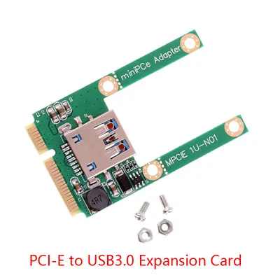 Mini PCI-E To USB3.0 Expansion Card Laptop Converter Riser Card W/Screw Fitti.ou • $3.63